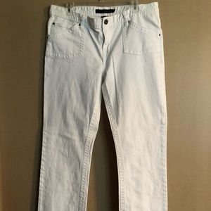 Calvin Klein white jeans size 14